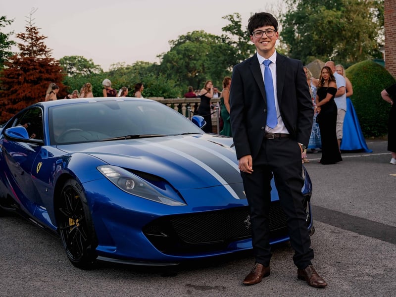 Arriving in style.