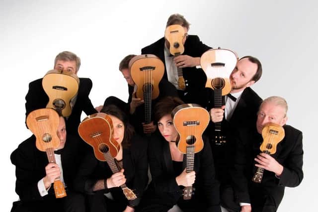 George Hinchcliffe’s Ukulele Orchestra of Great Britain.