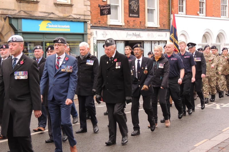 Veterans and Royal British Legion members.