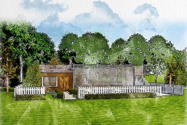 Artist Impression of the Peaceful Plot and memory garden at Lincolnshire Wildlife Park