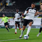 Liam Waldock (right) shadows Fulham's Michael Hector during an EFL Cup tie with Sheffield Wednesday last season.