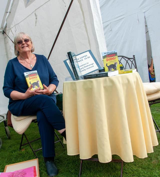 Local author Margaret Grant promoted her latest book at the Caythorpe gala. Photo: Deborah Knowles