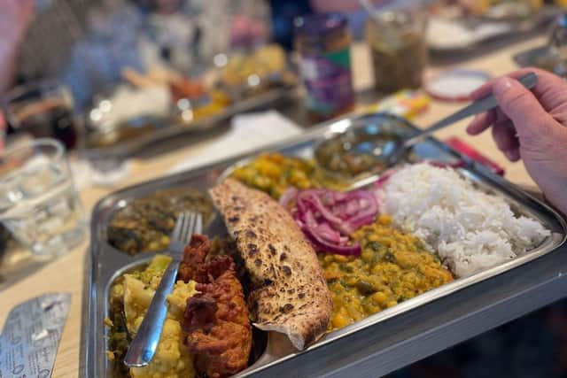 AUTHENTIC INDIAN MEAL SERVED IN OUR THALI TRAYS