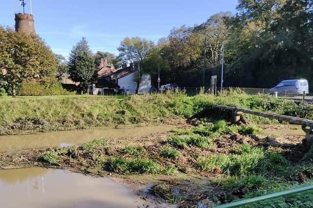 Storm Babet brought further concers in Wainfleet about flooding.