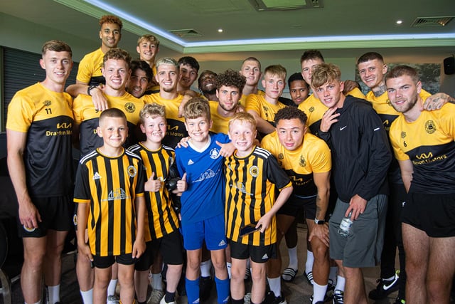 Boston United supporters got to meet some of the players.