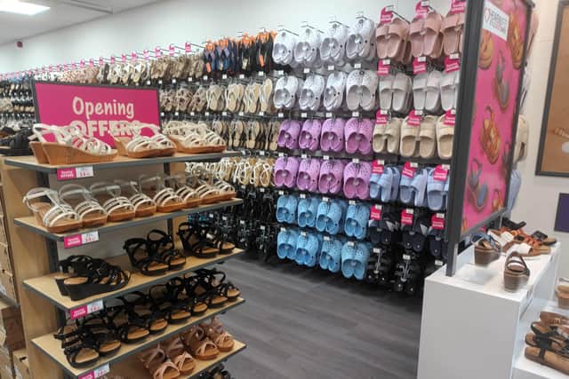 A bigger range of shoes will be available at the re-opened Shoezone store at the Hildreds Centre in Skegness.