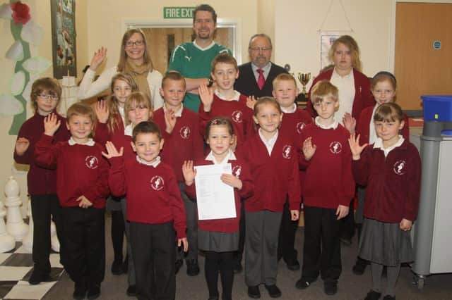 Celebrations at Chapel St Leonards Primary School 10 years ago.