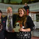 Rotary President John Moore presented the community award to Julie Lambie, left, and Sara Winter, founders of MRAG (Market Rasen Action Group)