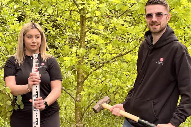 Carmé Mandzij, Sales and Community Engagement Lead, LightSpeed, and Jake Allen, Sales Manager, LightSpeed at Lincolnshire Wildlife Park