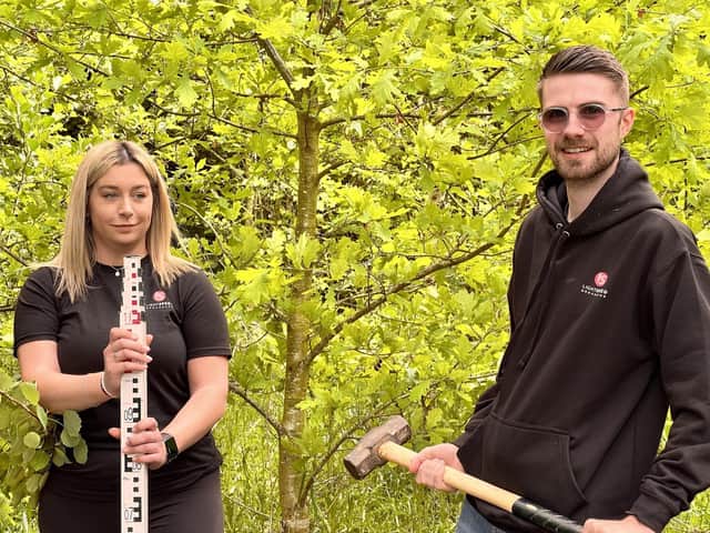Carmé Mandzij, Sales and Community Engagement Lead, LightSpeed, and Jake Allen, Sales Manager, LightSpeed at Lincolnshire Wildlife Park