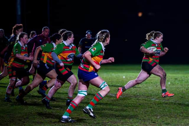 Action from Friday's victory.