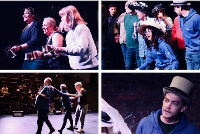 BOS Musical Theatre Group in rehearsal for My Fair Lady.
