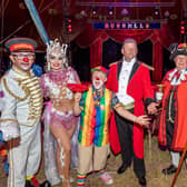 Russell's Circus held a fundraising show for David Summers (second right).