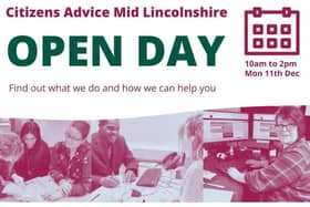 Citizens Advice Mid Lincolnshire's Open Day on Monday 11th December 2023