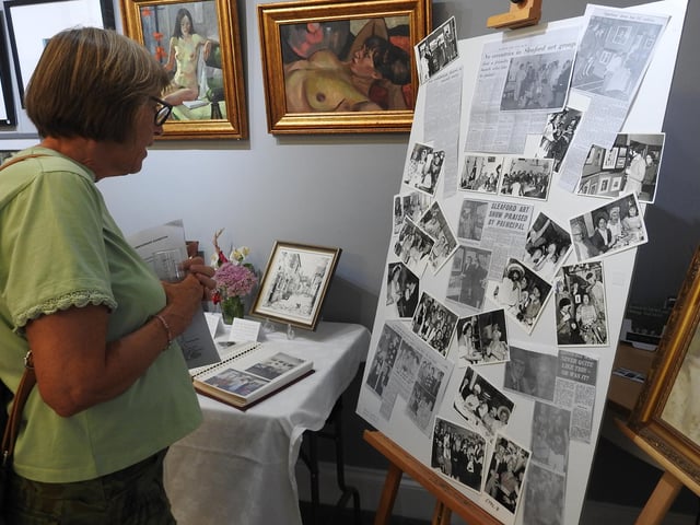 Guests to the special viewing could look at old life drawings by Harry Gregson and newspaper cuttings from the Sleaford Standard in the '60s and '70s.