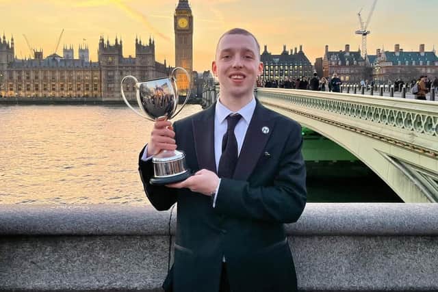 James Ellams, the current Drywite Young Fish Frier of the Year.