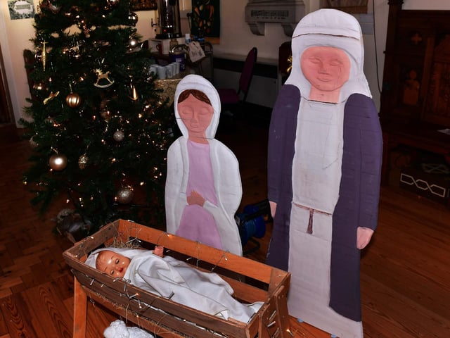 A display at the Wainfleet Methodist Church Christmas Tree Festival.