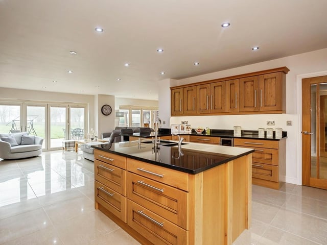 Part of the open-plan kitchen diner and living space.