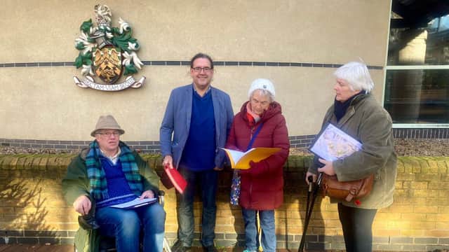 A petition opposing the Sleaford Market Place plan has been delivered to North Kesteven District Council, triggering the threshold for the issue to be debated at Full Council. Photo: Yvette Henson