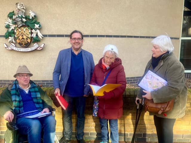 A petition opposing the Sleaford Market Place plan has been delivered to North Kesteven District Council, triggering the threshold for the issue to be debated at Full Council. Photo: Yvette Henson