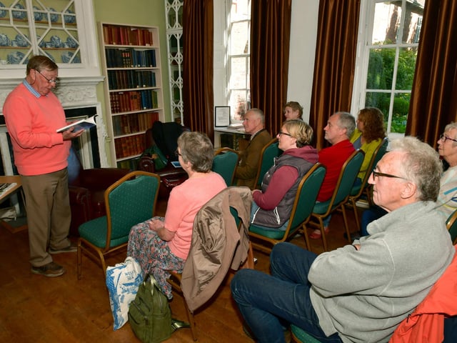 Author, Rex Sly, gives a special reading of his work at Fydell House.