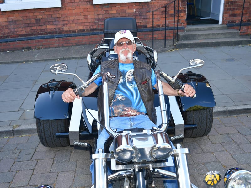 Nigel Savage, of Spalding, on his Boom Trike.
