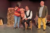 The cast in rehearsals.