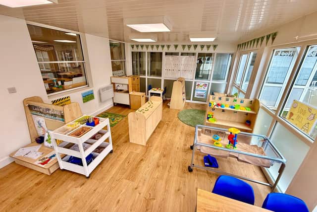 The new classroom extension filled with learning resources