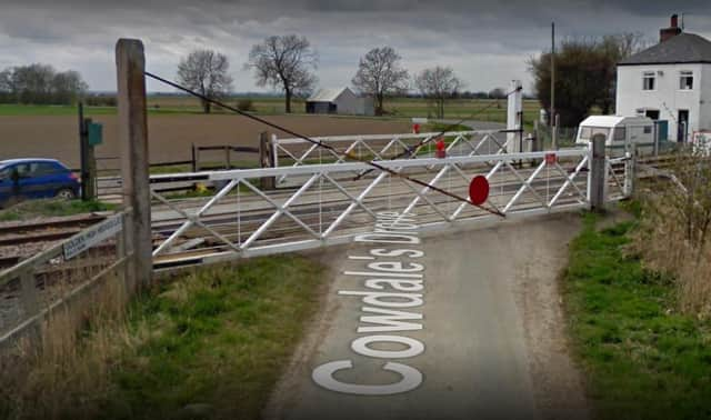 The Golden High Hedges level crossing, near Donington. Photo: Google