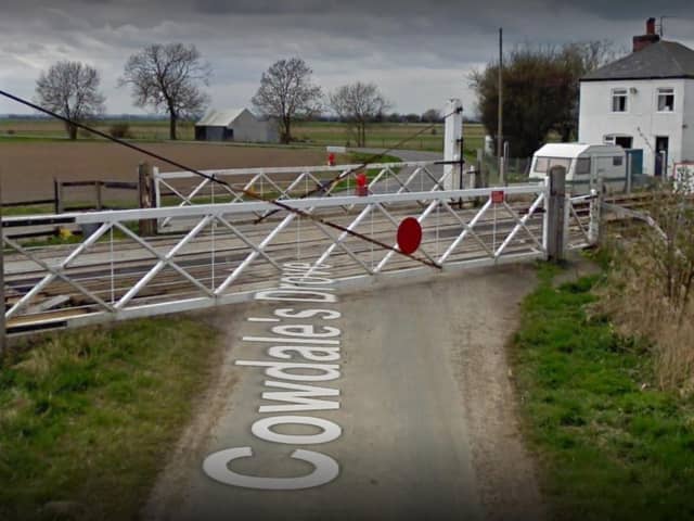 The Golden High Hedges level crossing, near Donington. Photo: Google