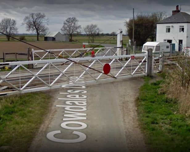 The Golden High Hedges level crossing, near Donington. Photo: Google