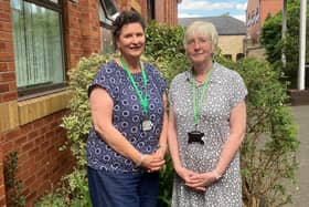 End of an era - retiring teachers Bronwyn Fleming (left) and Cate Tipper. Photo: KSHS