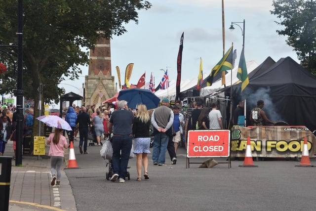 The Clock Tower end of Lumley Road has been closed for the market.