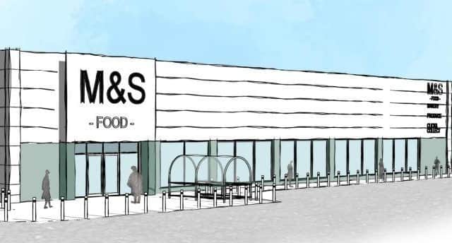 An artist's impression of the M&S Foodhall, as it appears in the application documents. Picture: Projekt Architects