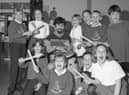 The scene at Kirton Primary School 30 years ago.