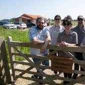 From left, cemetery estates assistant Arron Clifton, town clerk Amanda Bushell, estates assistant Lindsay Farrell, estates supervisor Stuart Goodacre, and deputy clerk Amanda Eastwood.