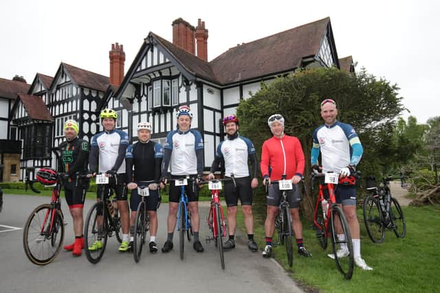 The team from logistics company Exolum take part in the Dambusters Ride 2023.