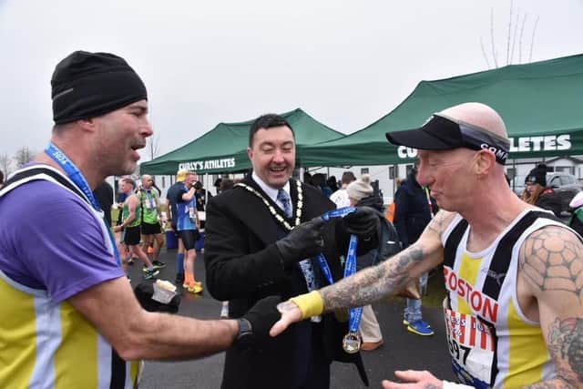 Lee and Steve after an excellent race.