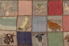 Animal Squares 1960s. Designed by Winifred Nicholson, made by Florence Williams.