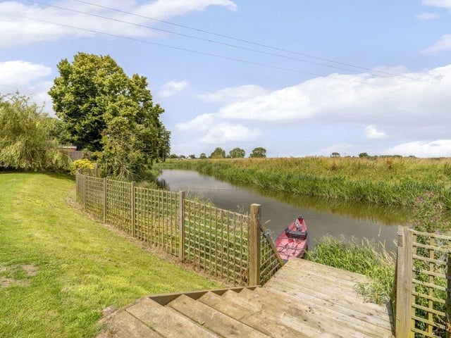 The river at the foot of the garden.