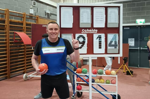 Jim Gillespie after his success in Loughborough.