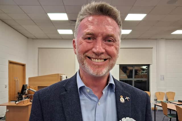 Coun Liam Kelly (Reform - Moorland) at the City of Lincoln Council election results. Credit: LDRS