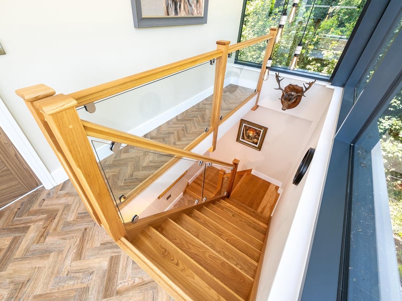 The first-floor landing.