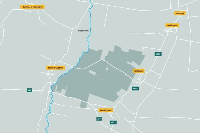 New plans for Leoda Solar Farm, near Leadenham, Lincolnshire. Credit: Telis Energy UK
