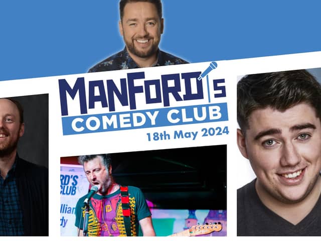 Manford's Comedy Club is returning to Gainsborough's Trinity Arts Centre in May.