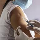 A vaccine for covid-19 being given. Image: Getty