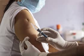 A vaccine for covid-19 being given. Image: Getty