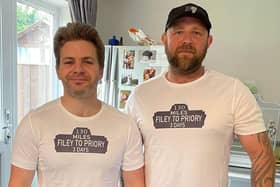 Jason and Mark in their Serendipity t-shirts.
