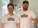 Jason and Mark in their Serendipity t-shirts.
