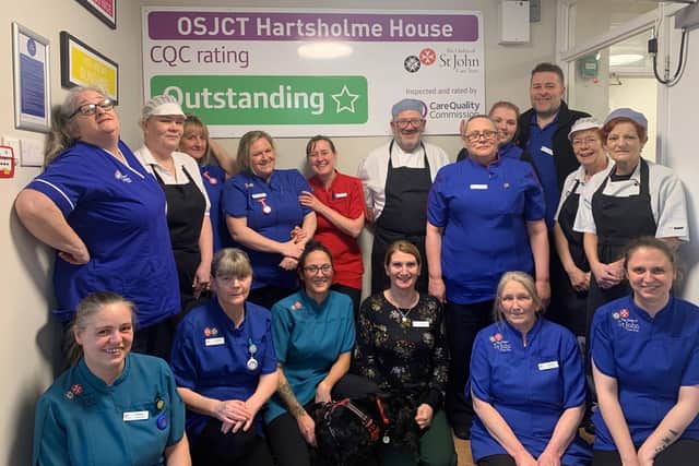 Team at OSJCT Hartsholme House celebrate their second Outstanding CQC rating